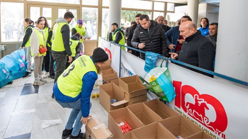 İzmir’de deprem dayanışması için 41 milyon lirayı aşan destek