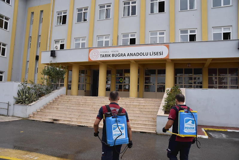 Pendik Belediyesi okullarda temizlik çalışması başlattı