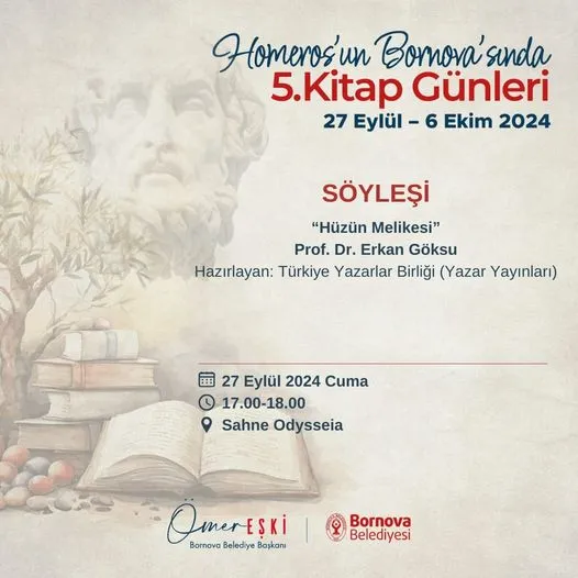 Homeros’un İzinde 5. Kitap Günleri Bornova’da Başlıyor