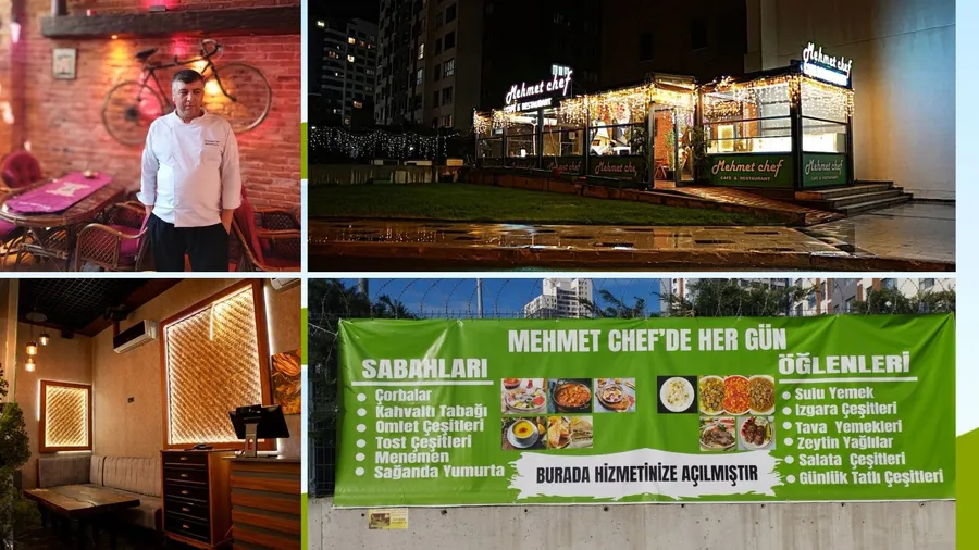 Gaziantepli usta Mehmet Poyraz, Bahçekent’te açtığı Mehmet Chef ile kebap, kelle–paça ve zeytinyağlı lezzetlerini modern bir ortamda misafirleriyle buluşturuyor.