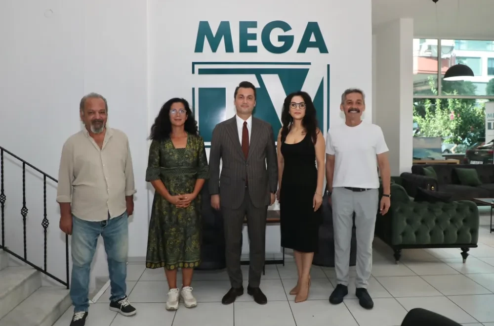 Kaymakam Şakir Öner Öztürk’ten Mega Tv’ye Ziyaret