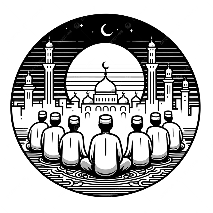 Sessiz bir ortamda namaz kılan kişi, kul ile Rab arasındaki bağı temsil ediyor