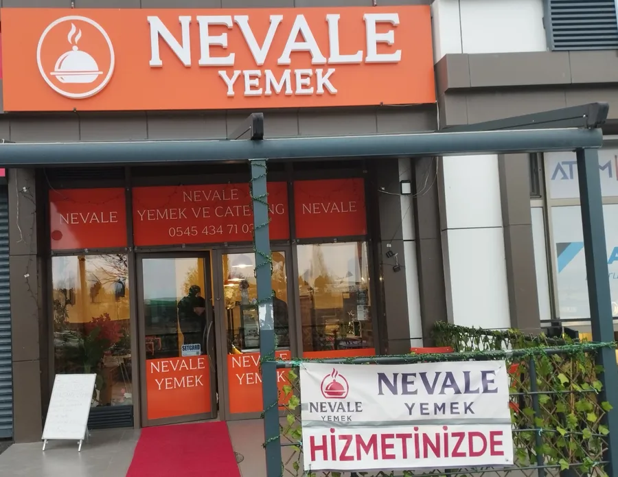 Bahçekent’te Noter yanında açılan Nevale Yemek işletmesinin dış cephe görüntüsü, ev yemekleri ve sulu yemek hizmeti veren yerel esnaf lokantası