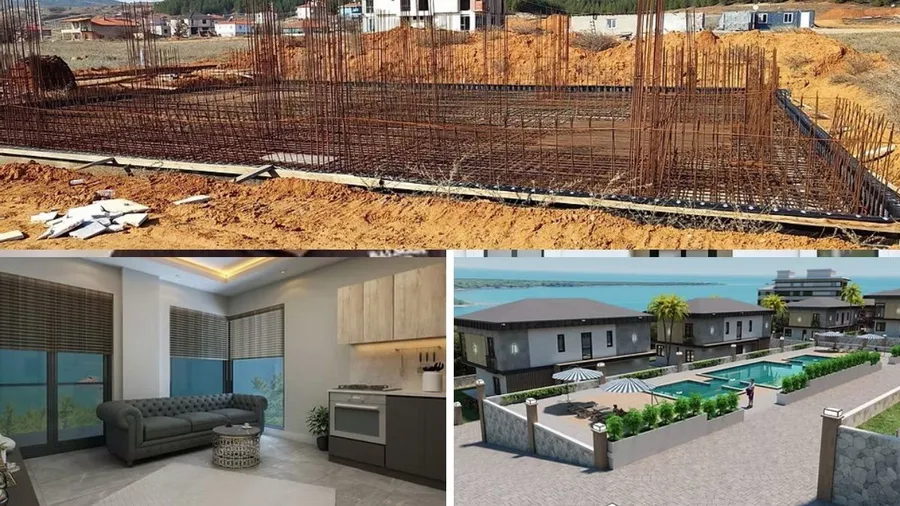 Mayatek Grup İnşaat tarafından yapılan depreme dayanıklı villa projesinin temel ve demir donatı aşaması, Halil İbrahim Bayramoğlu’nun sağlam bina anlayışı