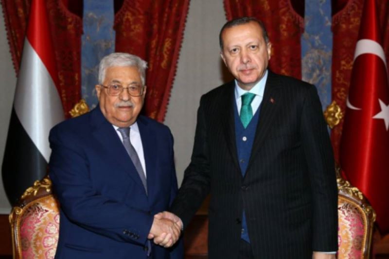 Cumhurbaskani Erdogan, Filistin Devlet Baskani ile görüstü