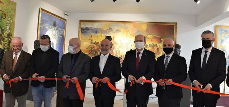 KKTC Cumhurbaskani Ersin Tatar “Güzel Sanatlar Yil Sonu Sergisi”nin açilisini yapti